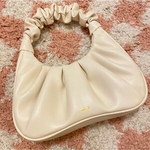 JW PEI Gabbi Ruched Hobo Handbag Ivory